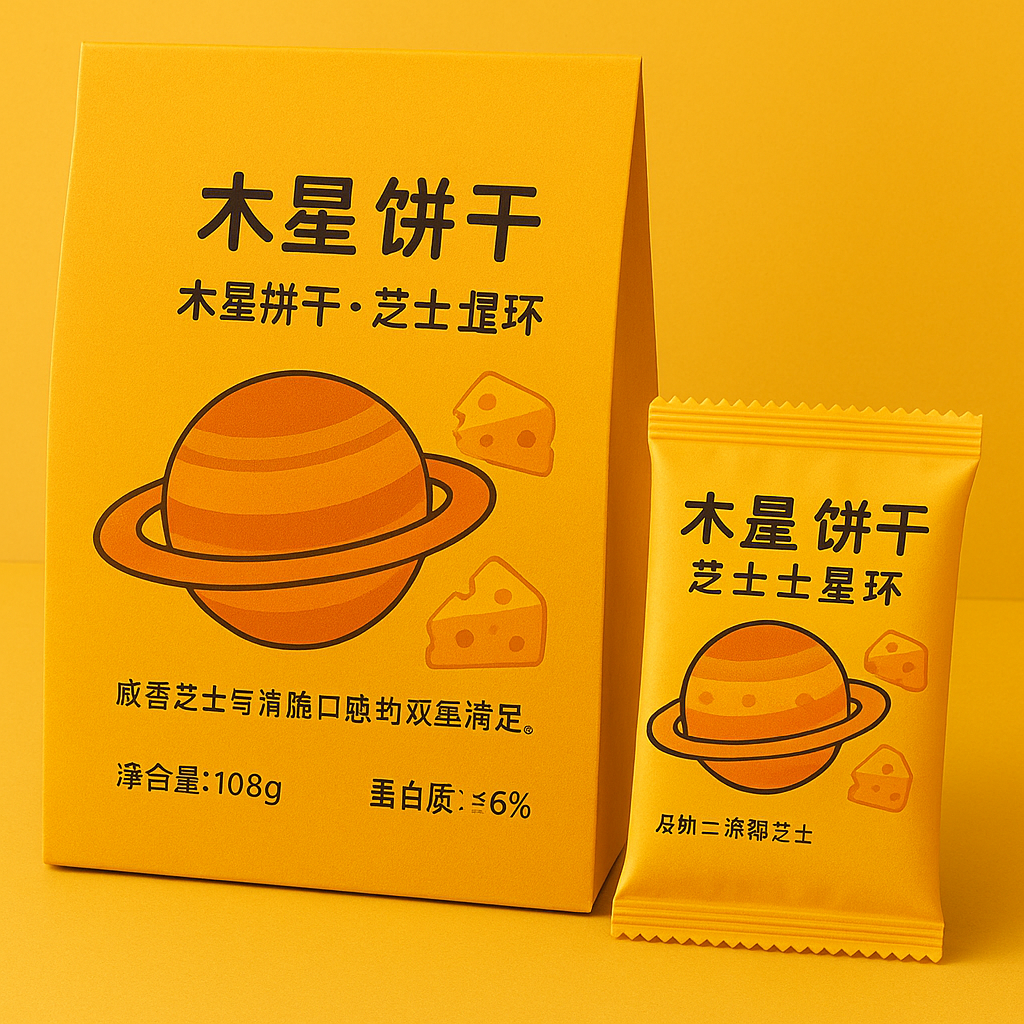 木星饼干 芝士土星环 咸香酥脆