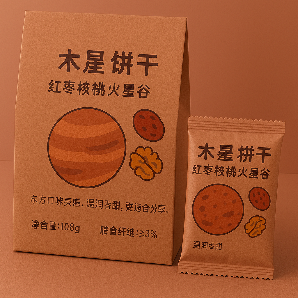 木星饼干 红枣核桃火星谷 温润香甜